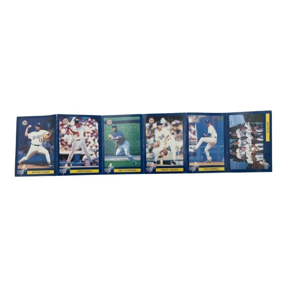 1996 Los Angeles L.A. Dodgers Baseball Cards LAPD D.A.R.E. Piazza, Nomo, Lasorda